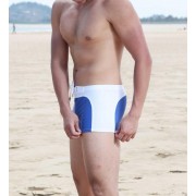 新款男士泳褲 低腰性感拼色個性男泳褲沙灘平角外貿泳褲廠家直銷